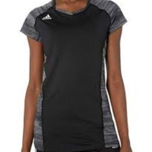 ADIDAS Volleyball Black and Gray Climalite Shirt size Medium
